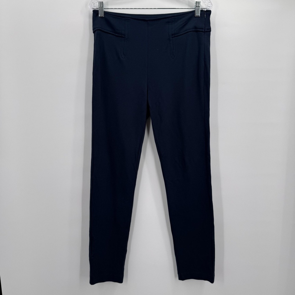 Cabi Pants Womens 8 Navy Stretch Slim‎ Leg Pull On Dress Work Trousers Office